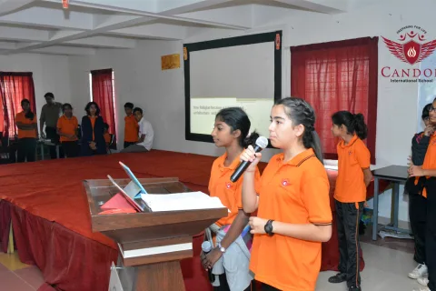 Today's assembly by Grade 7 Students