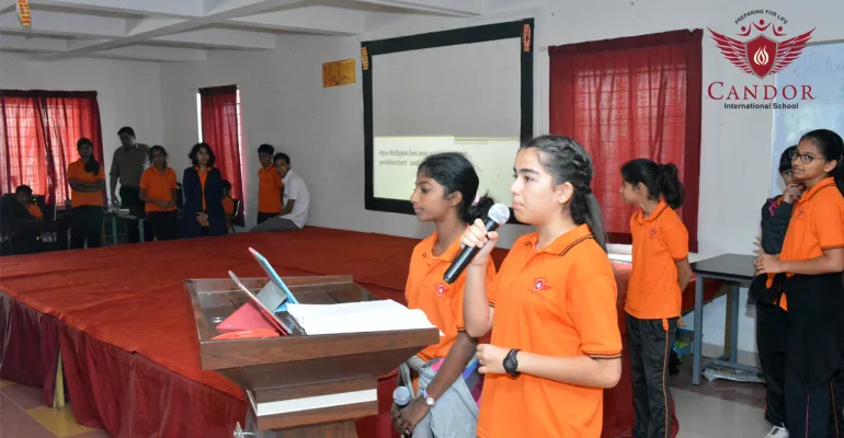 Today's assembly by Grade 7 Students