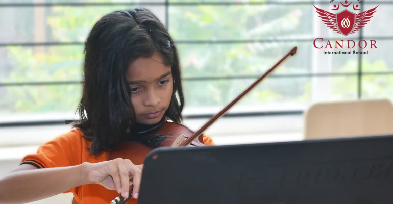 Students performing during Club hours