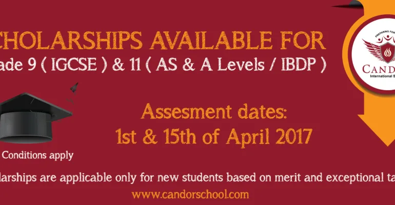 Scholarship Available for 2017 @ Candor!!!