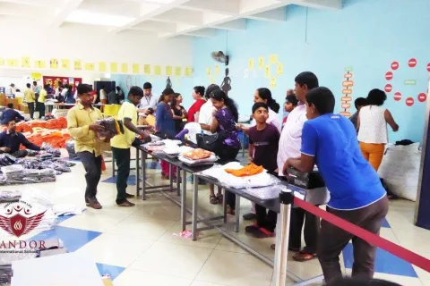 Distribution of Uniforms and Textbooks @ Candor!!