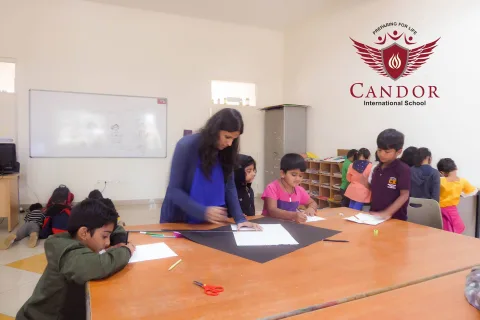 Grade 1 Students enjoying their Art Class!!!
