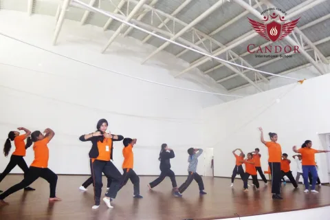 Glimpse of the middle and high school rehearsals