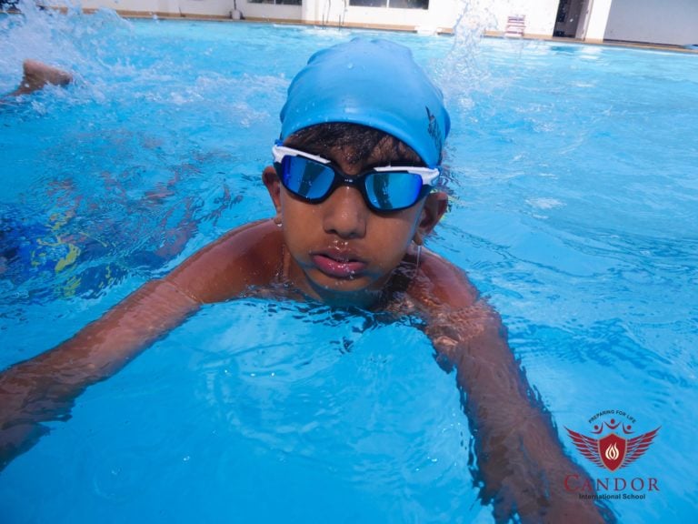 Grade 4 Swimming Session!! - Candor International School