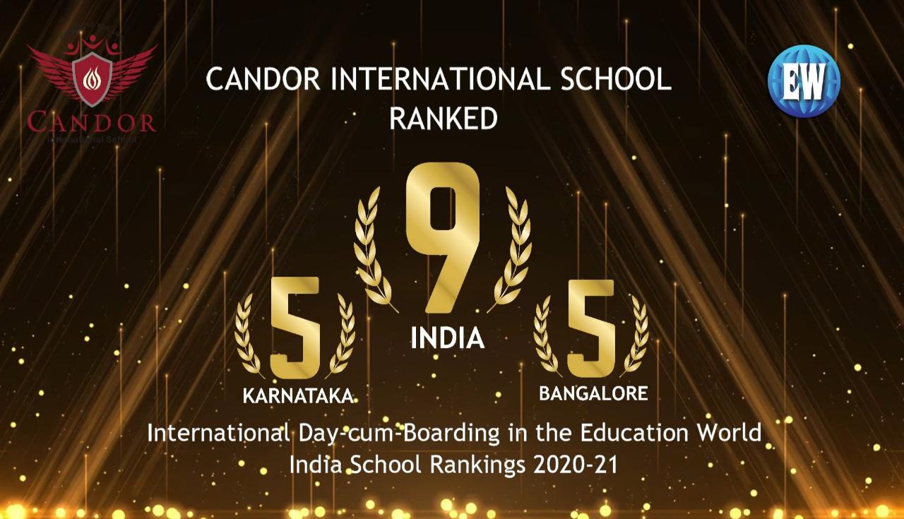 Candor International School Rank Awards 2021