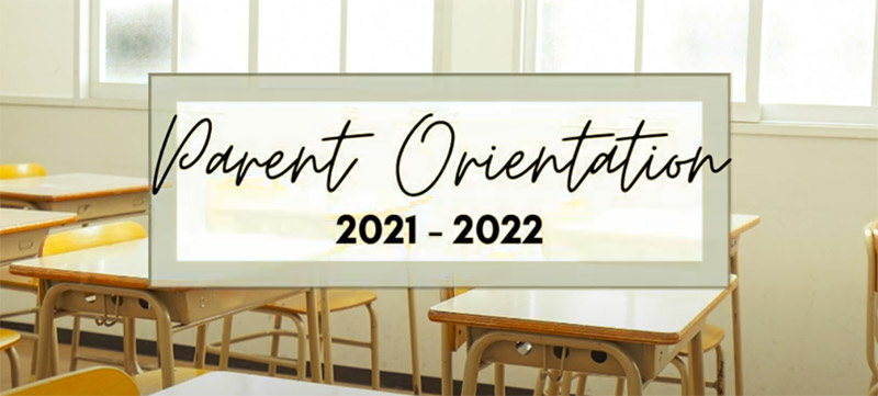 New Parents orientation 2021