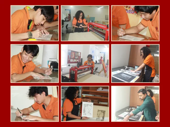 We are delighted to introduce a new addition to our Art Studio, an etching press.