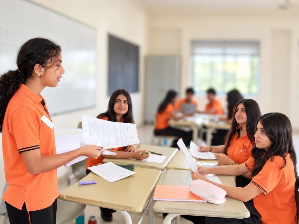 IGCSE students learning, collaborating and creating